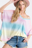 Rainbow Ombre Top