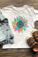 LR Minis Tie Dye Sunflower Tee