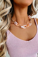 Sweet Peach Chain Necklace