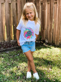 LR Minis Tie Dye Sunflower Tee