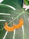 Burnt Orange Tassels Earring