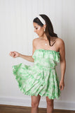 Paradise Green Layered Mini Dress